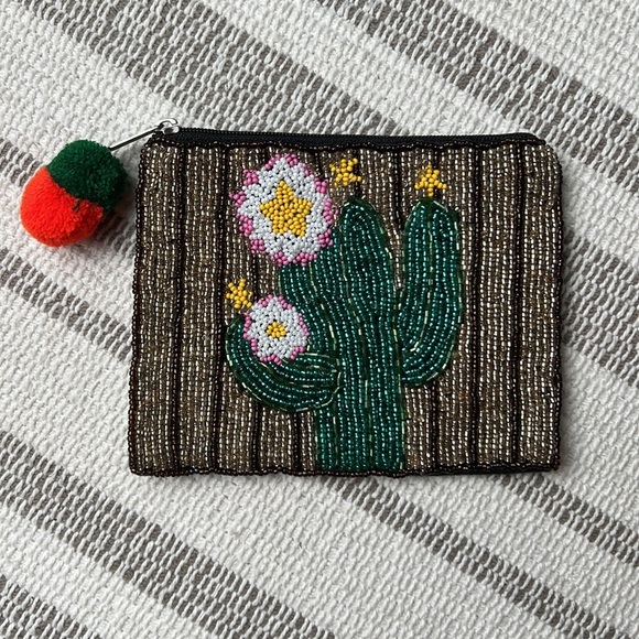 Ole Handbags - Cactus Beaded Coin Purse